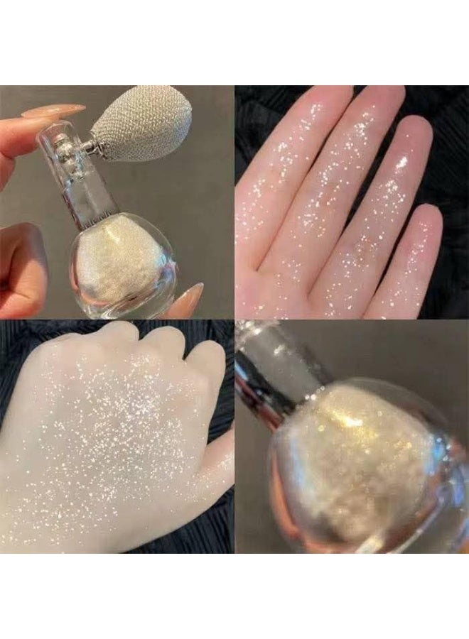 رذاذ بودرة سائبة لامعة للوجه والجسم والشعر، بخاخ مكياج لامع يدوم طويلاً، لمسة نهائية لامعة للحفلات والمهرجانات والعروض المسرحية والنوادي الليلية - Image 5